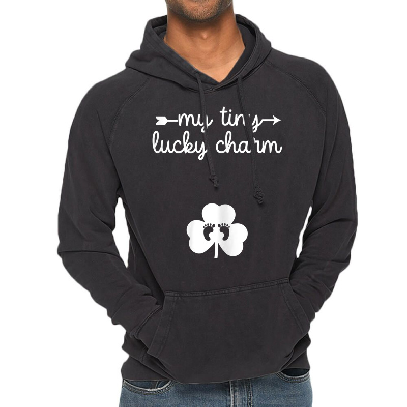 Womens St Patricks Day Pregnancy Announcement Cute Gift Pregnant Vintage Hoodie | Artistshot