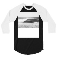 Black And White Ocean Wave 3/4 Sleeve Shirt | Artistshot