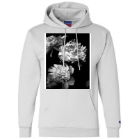 Black And White Peonies Champion Hoodie | Artistshot