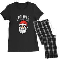 Santa I Deliver All Night Funny Christmas Xmas Adult Naughty Women's Pajamas Set | Artistshot