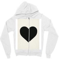 Black Heart Zipper Hoodie | Artistshot