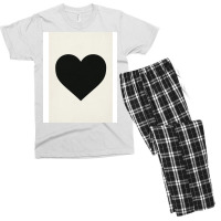 Black Heart Men's T-shirt Pajama Set | Artistshot