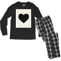 Black Heart Men's Long Sleeve Pajama Set | Artistshot