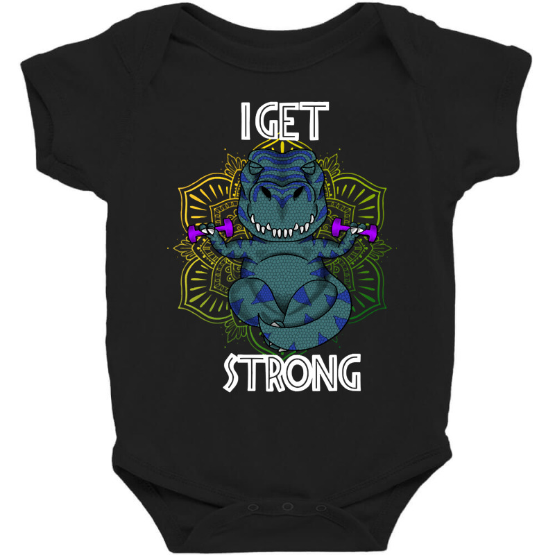 Limited Edition I Get Strong Baby Bodysuit by Rios Arevalo | Artistshot