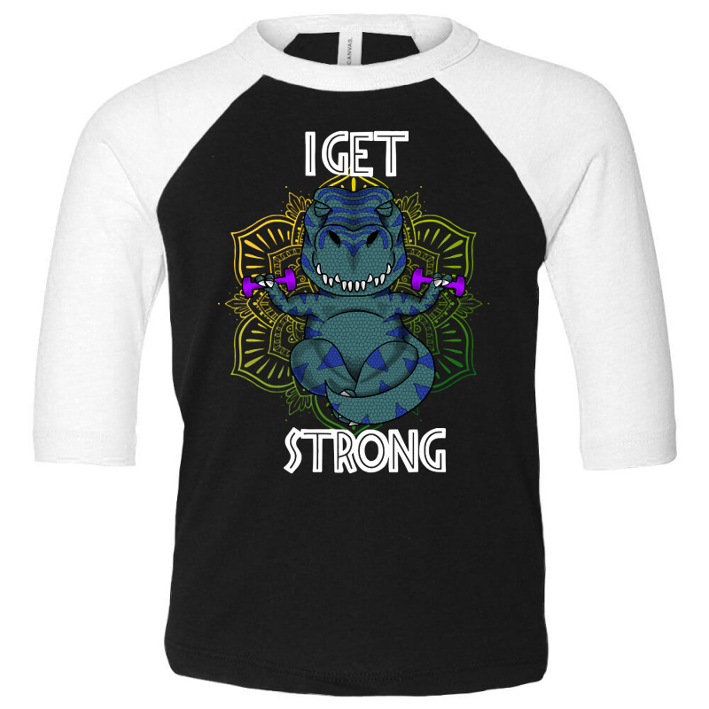 Limited Edition I Get Strong Toddler 3/4 Sleeve Tee by Rios Arevalo | Artistshot