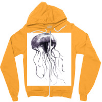 Abstract Jellyfish Zipper Hoodie | Artistshot