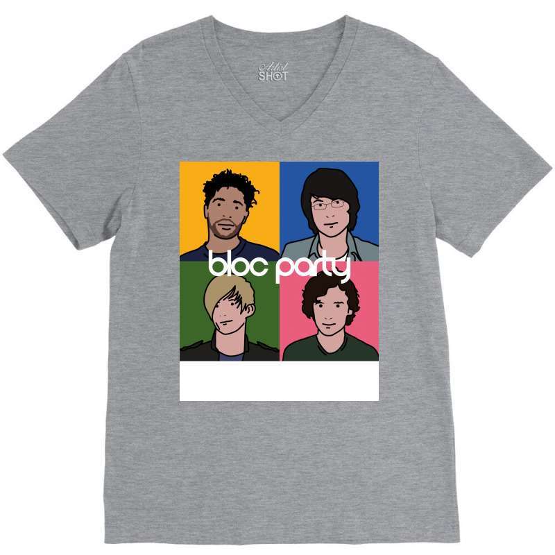 Bloc Party [original Line Up] V-neck Tee | Artistshot