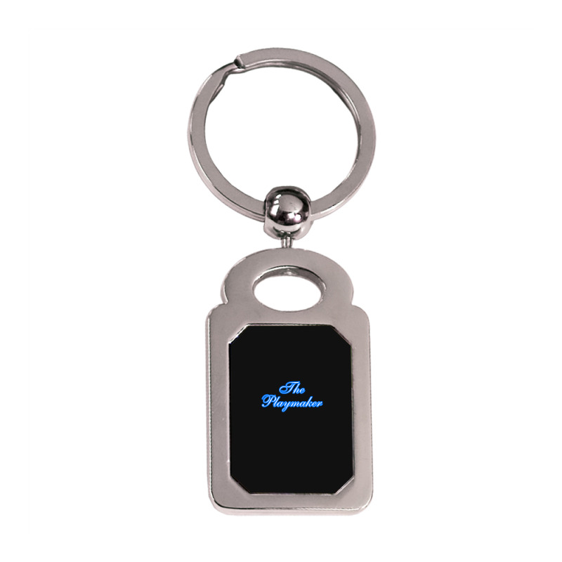 The Playmaker Silver Rectangle Keychain | Artistshot