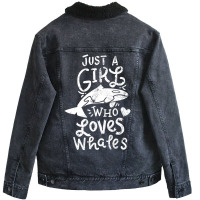 Hot Trend Whales Marine Biologist Gift Biology Unisex Sherpa-lined Denim Jacket | Artistshot