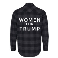 Womens Women For Trump 2020 Pink Tee Flannel Shirt | Artistshot