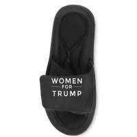 Womens Women For Trump 2020 Pink Tee Slide Sandal | Artistshot