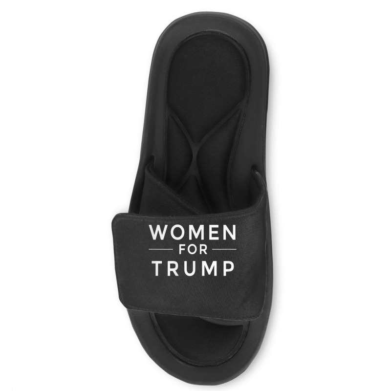 Womens Women For Trump 2020 Pink Tee Slide Sandal | Artistshot