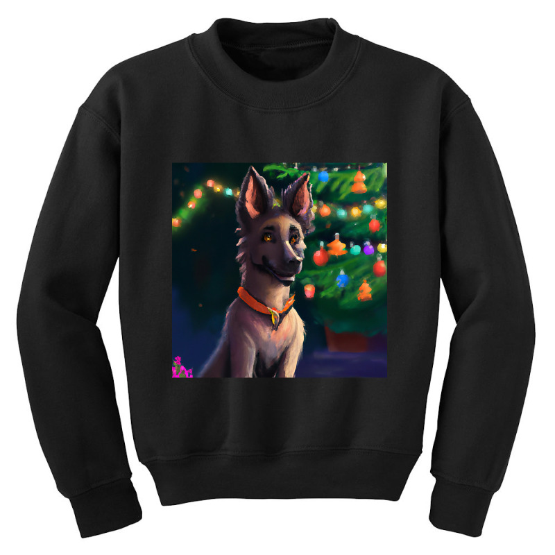 Hot Trend Cute Belgian Shepherd Drawing Youth Sweatshirt by Ledford Leslie | Artistshot