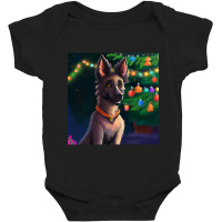 Hot Trend Cute Belgian Shepherd Drawing Baby Bodysuit | Artistshot