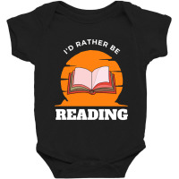 Hot Trend I'd Rather Be Reading 3 Baby Bodysuit | Artistshot