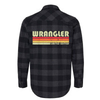 Wrangler Funny Job Title Profession Birthday Worker Idea Flannel Shirt | Artistshot