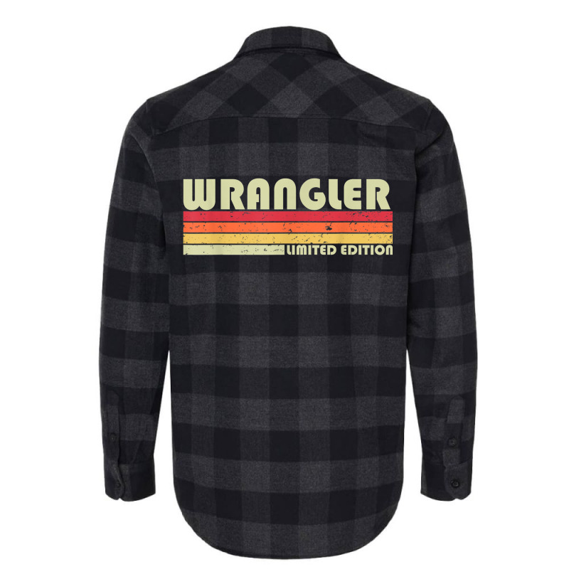 Wrangler Funny Job Title Profession Birthday Worker Idea Flannel Shirt | Artistshot