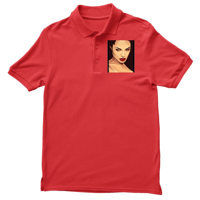 Angelina Jolie Men's Polo Shirt by gaoneeliqna3 | Artistshot