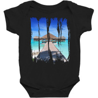 Maldives Gift Ideas T  Shirt Summer Beach Photography Maldives Holiday Baby Bodysuit | Artistshot