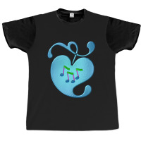 Music Notes In Heart Graphic T-shirt | Artistshot