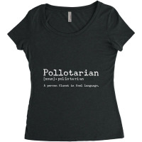 Trending Pollotarian Definition - Fowl Chicken Play On Words Women's Triblend Scoop T-shirt | Artistshot