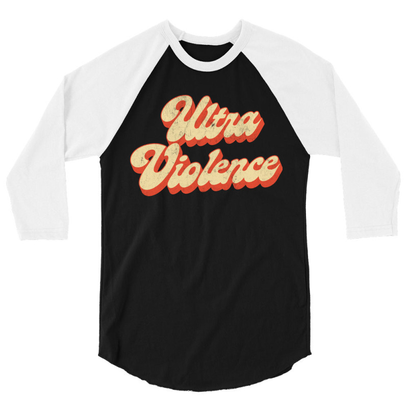 Ultra Violence Clockwork Orange Tribute Design 3/4 Sleeve Shirt by hishamborgy | Artistshot