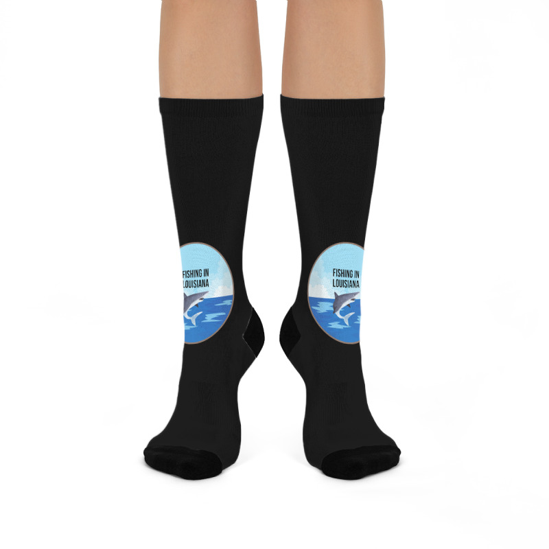 Limited Edition Fishing In Louisiana Crew Socks | Artistshot