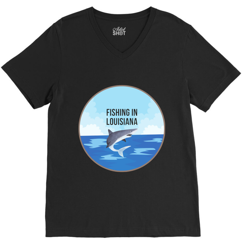 Limited Edition Fishing In Louisiana V-neck Tee | Artistshot