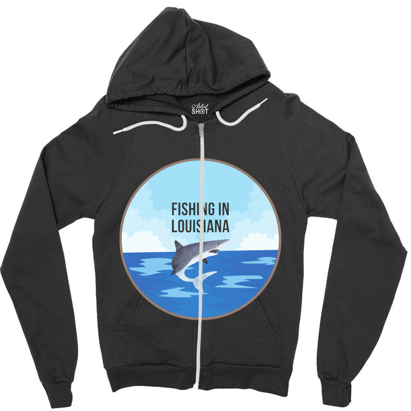 Limited Edition Fishing In Louisiana Zipper Hoodie | Artistshot