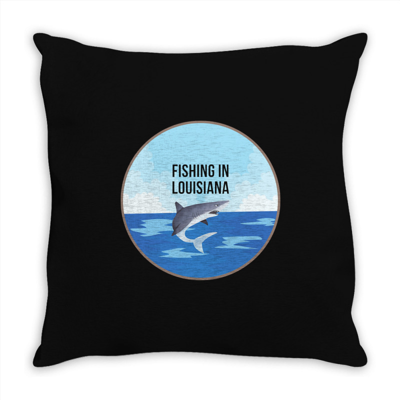 Limited Edition Fishing In Louisiana Throw Pillow | Artistshot