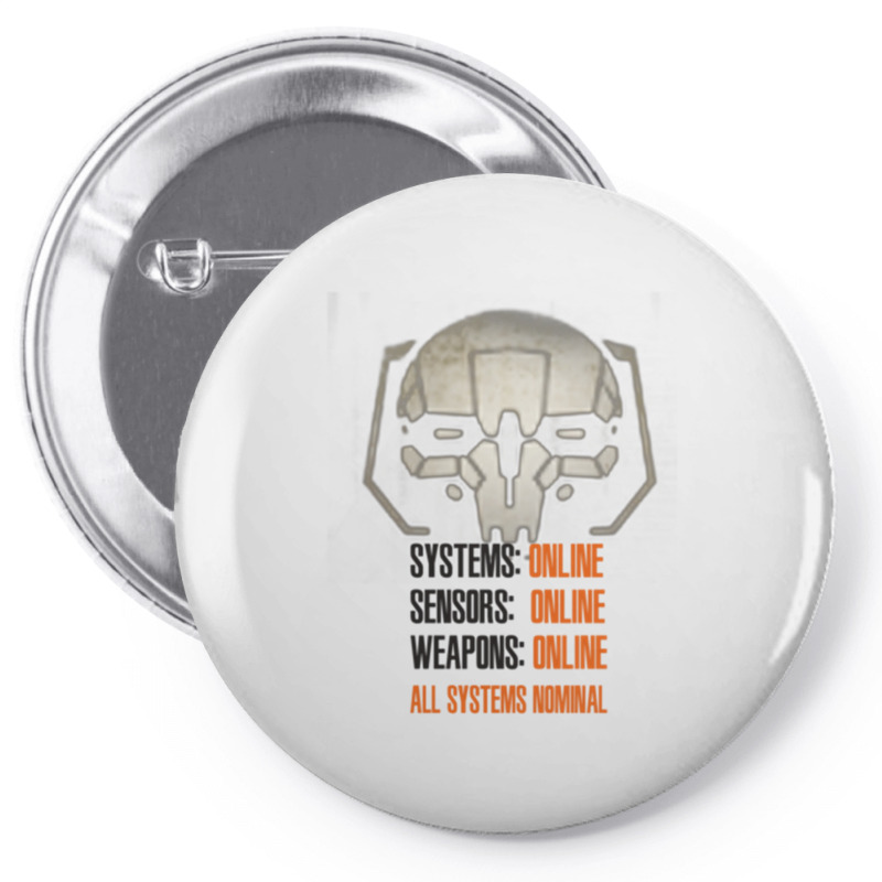 Mechwarrior All Systems Nominal Active Pin-back button by CHRISTYWOODS | Artistshot