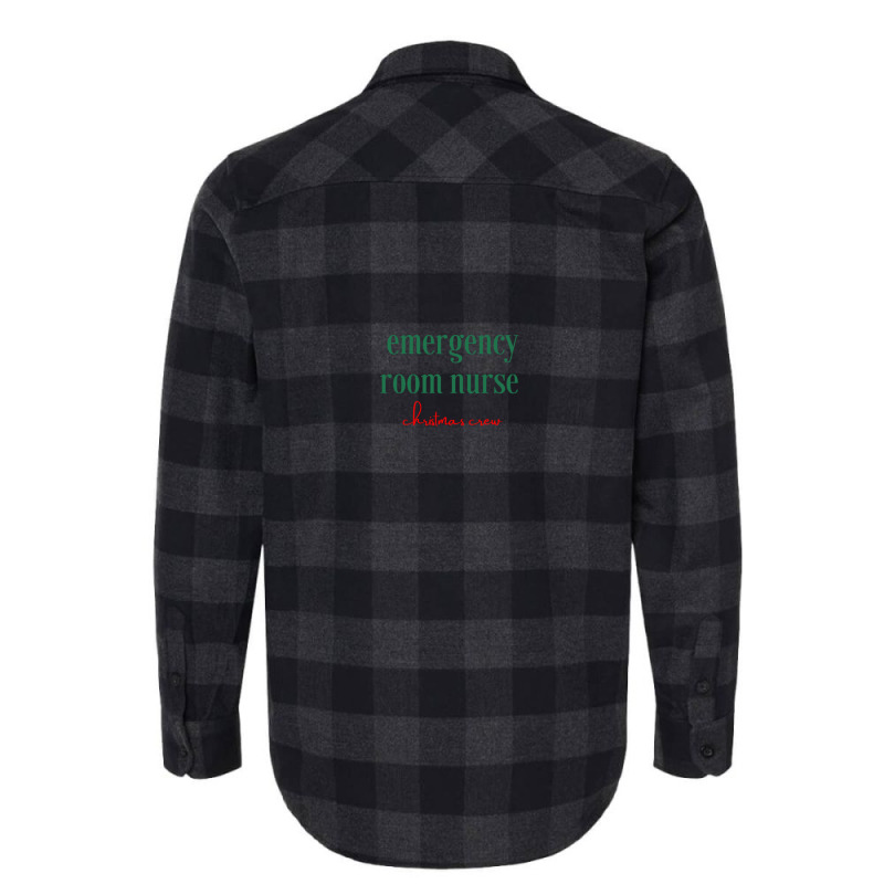 Emergency Room Nurse Christmas Crew Flannel Shirt | Artistshot