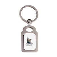 Barley I'll Be Watching You T Shirt Silver Rectangle Keychain | Artistshot