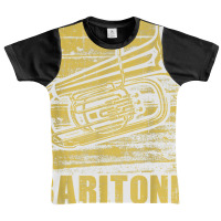 Baritone   Distressed Euphonium Lover Marching Bandmaster T Shirt Graphic Youth T-shirt | Artistshot