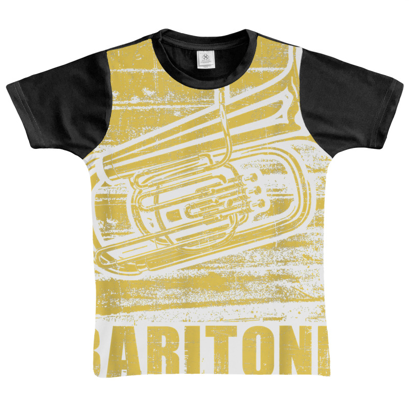 Baritone   Distressed Euphonium Lover Marching Bandmaster T Shirt Graphic Youth T-shirt | Artistshot