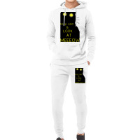 Keep Calm And Look At Meeeow Cat Hypnotic Hoodie & Jogger Set | Artistshot