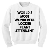 World's Most Wonderful Locker Plant Attendant T Shirt Youth Sweatshirt | Artistshot