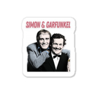 Simon Garfunkel Retro Aesthetic Meme British Humour Parody Design Sticker | Artistshot