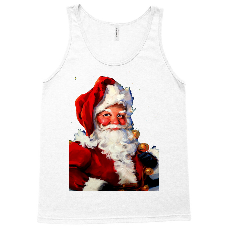 Painting Santa Tank Top by sandtriabe | Artistshot