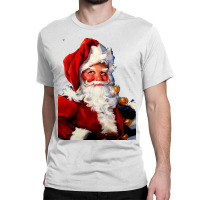 Painting Santa Classic T-shirt | Artistshot