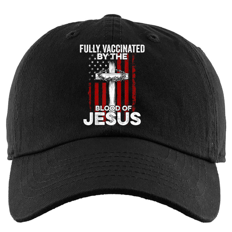 Fully Vaccinated By The Blood Of Jesus Christian Usa Flag Kids Cap by ColleenDChamplin | Artistshot