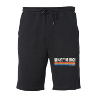 Vintage 70s 80s Style Wrightsville Beach Nc Fleece Short | Artistshot