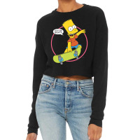 The Simpsons Bart Simpson Eat My Shorts Cropped Sweater | Artistshot