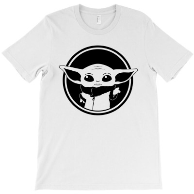 Cute Baby Yoda Form Mandalorian T-shirt Designed By Honeysuckle