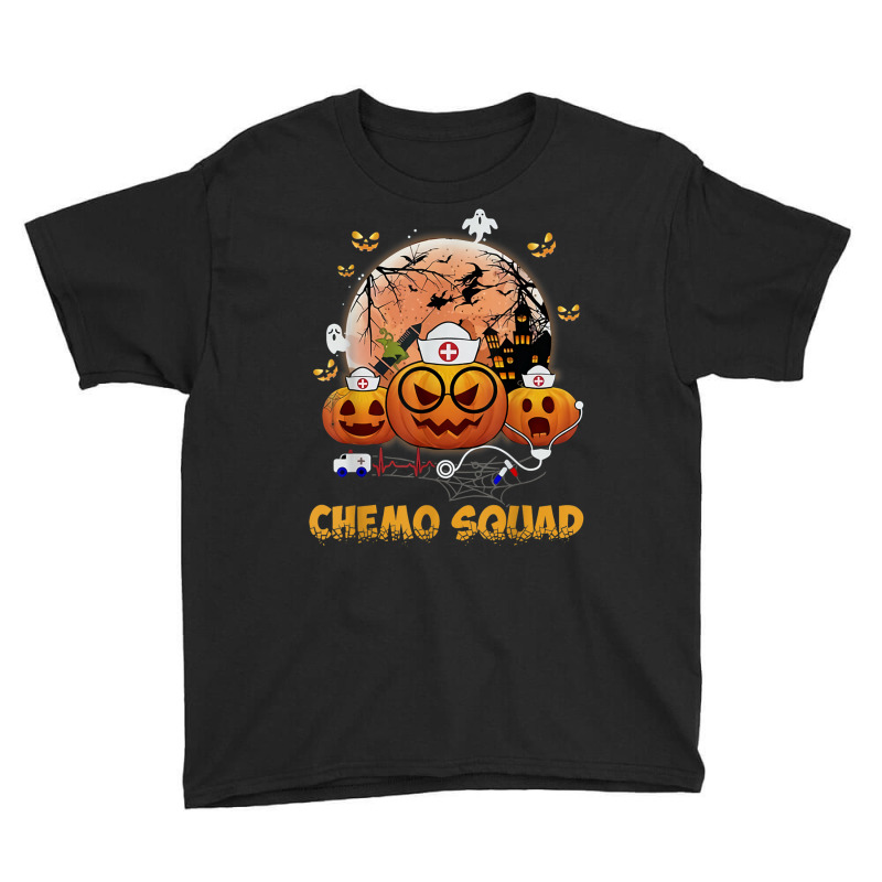 Chemo Squad Halloween Oncology Nurse Infusion Pumpkin Youth Tee by ReginaldLewisMay | Artistshot