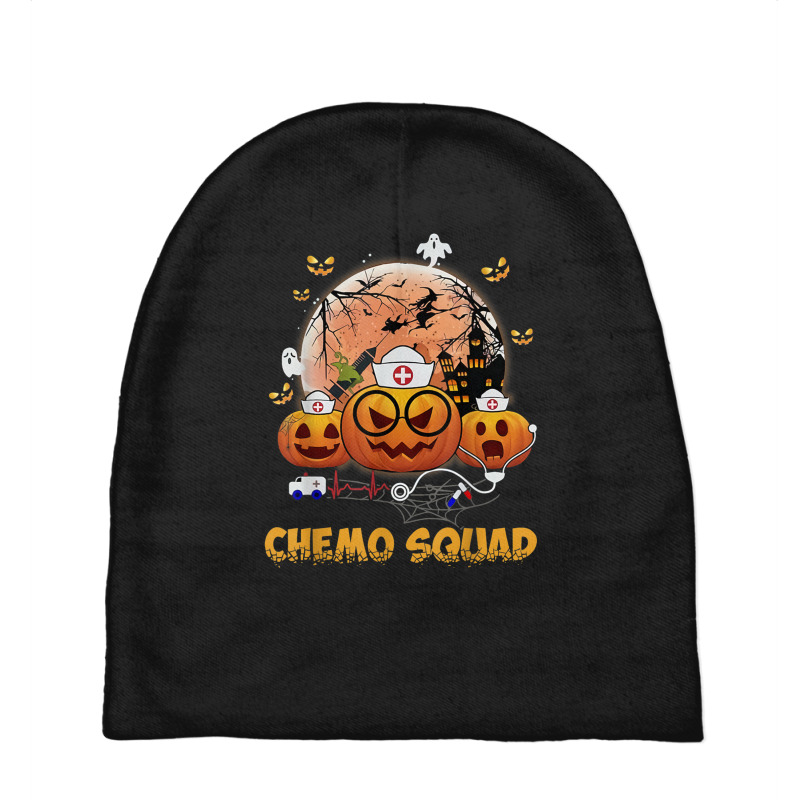 Chemo Squad Halloween Oncology Nurse Infusion Pumpkin Baby Beanies by ReginaldLewisMay | Artistshot