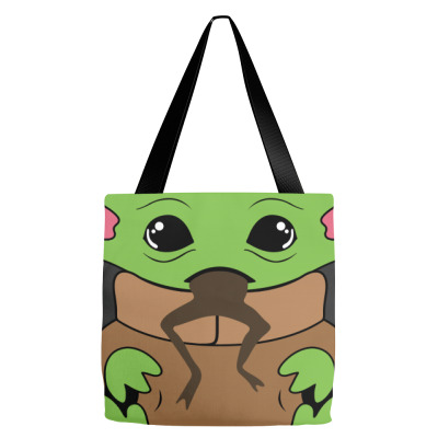Baby Yoda Feed Me And Tell Me I'm Pretty Tote Bags Designed By Honeysuckle