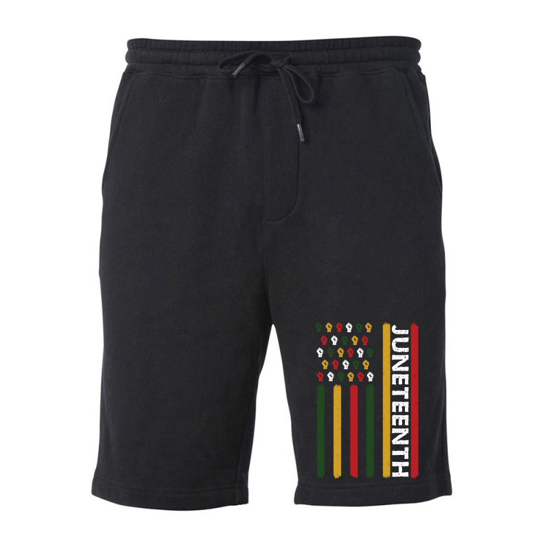 Trending Juneteenth Flag Black Power Fists Fleece Short | Artistshot