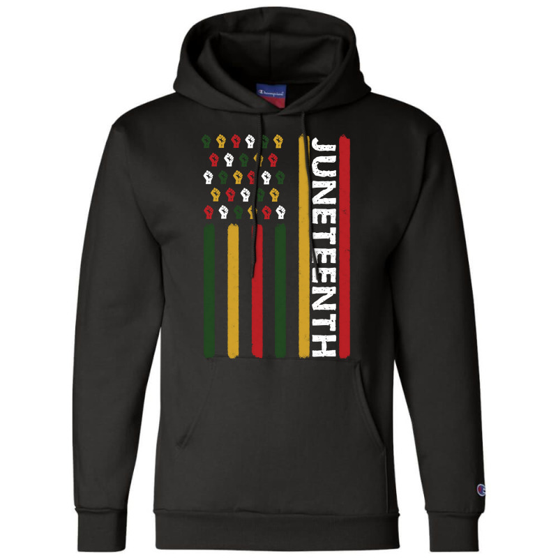 Trending Juneteenth Flag Black Power Fists Champion Hoodie | Artistshot