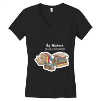 Limited Edition My Weekend Is All Booked Women's V-neck T-shirt | Artistshot